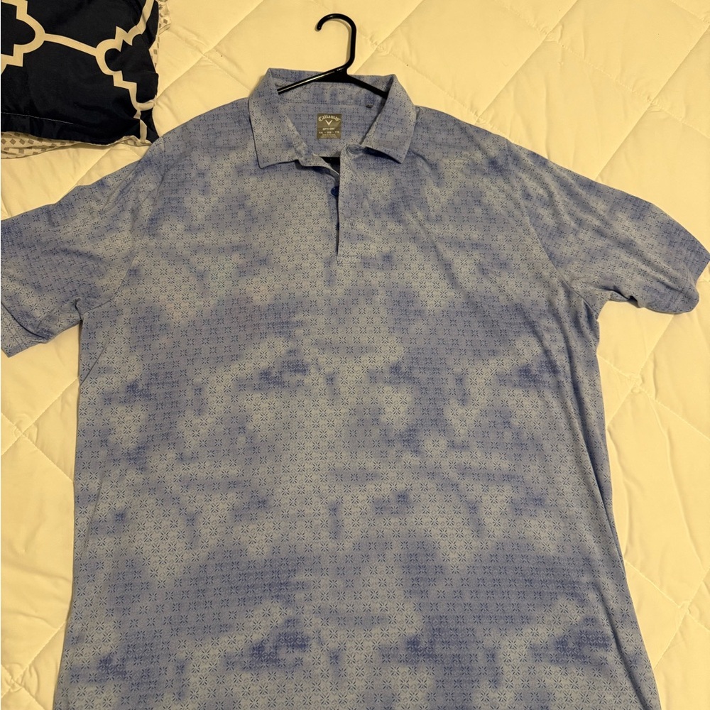 Callaway Blue Polo Shirt with Modern Design